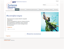 Tablet Screenshot of fortezza-flavors.com